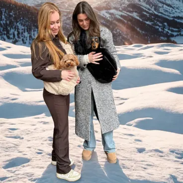 Sac de transport pour chien en peluche dense ne laissant pas de résidus