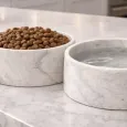 Gamelle pour chien marbre de carrare véritable - Élégance Italienne Unique Gamelle pour chien marbre de carrare véritable - Élégance Italienne Unique
