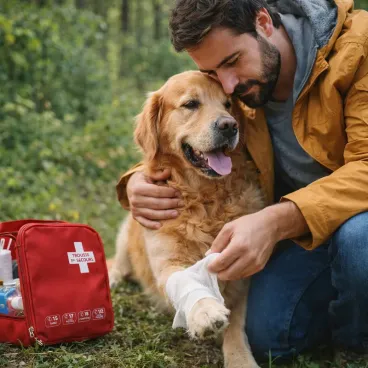 Contenu trousse premiers secours pour chien - Pince à tiques désinfectant