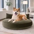 Coussin pour chien design Luna lounge Oxford olive - Laboni Coussin pour chien design Luna lounge Oxford olive - Laboni