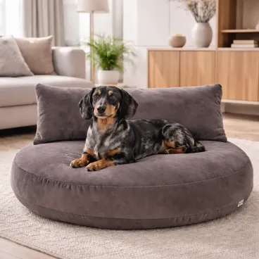 Coussin pour chien Luna lounge Oxford stone - Laboni