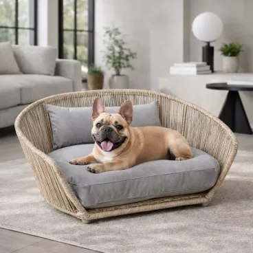 Couchage haut de gamme pour chien LABONI Oxford – mobilier design