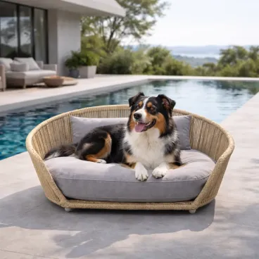 Structure en corde synthétique verticale du panier pour chien Oxford LABONI