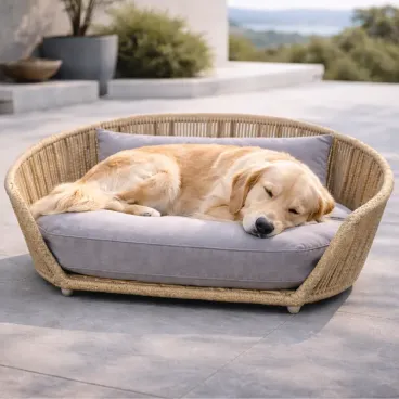Panier pour chien design LABONI Oxford – assise confortable et dossier intégré