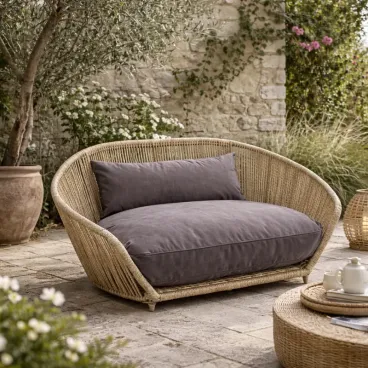 Panier pour chien Stone avec spitz