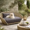 Panier pour chien design Vogue Oxford Stone - LABONI Panier pour chien design Vogue Oxford Stone - LABONI