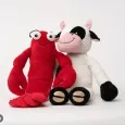 Peluche homard pour chien - Doudou qui rassure & occupe