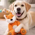 Peluche renard pour chien & chat -  Jouet doux & résistant