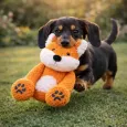 Peluche renard pour chien & chat -  Jouet doux & résistant
