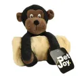 Peluche Singe 2-en-1 pour Chien avec Plaid Douillet - Doudou & Cocon Réconfortant Peluche Singe 2-en-1 pour Chien avec Plaid Douillet - Doudou & Cocon Réconfortant
