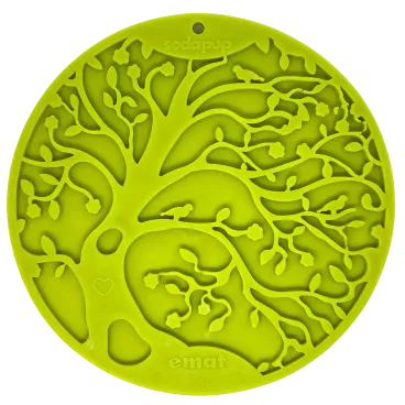 Tapis de léchage pour chien motif Arbre de Vie vert – Sodapup