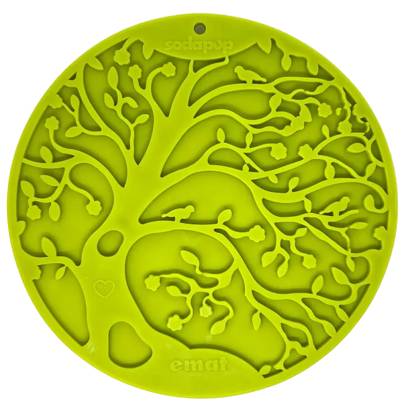 Tapis de Léchage pour Chien - Arbre de Vie - Apaisant, Anti-Stress & Ventouse Sécurisée - Sodapup
