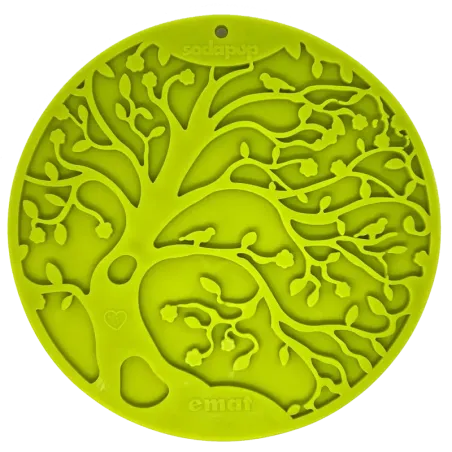 Tapis de léchage pour chien motif Arbre de Vie vert – Sodapup