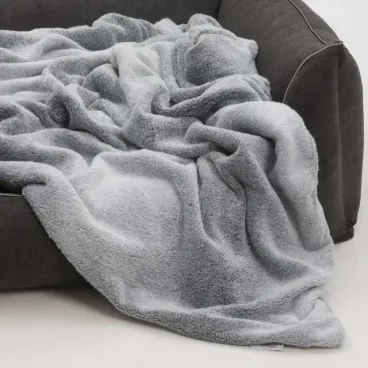 Plaid pour chien Donut Loop gris bleu ultra doux