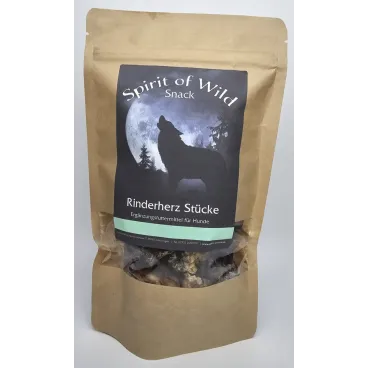 Friandise pour chien Spirit of Wild – sachet de tripes de bœuf 100 % naturelles