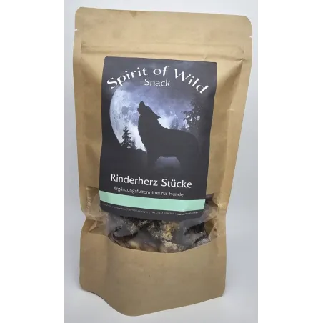 Friandise pour chien Spirit of Wild – sachet de tripes de bœuf 100 % naturelles