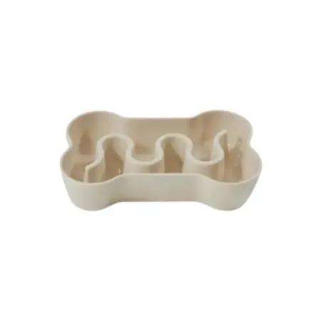 Gamelle anti-glouton Inooko beige – Vue produit seule