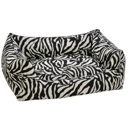 Panier pour chien motif zèbre - Design graphique et rembourrage orthopédique